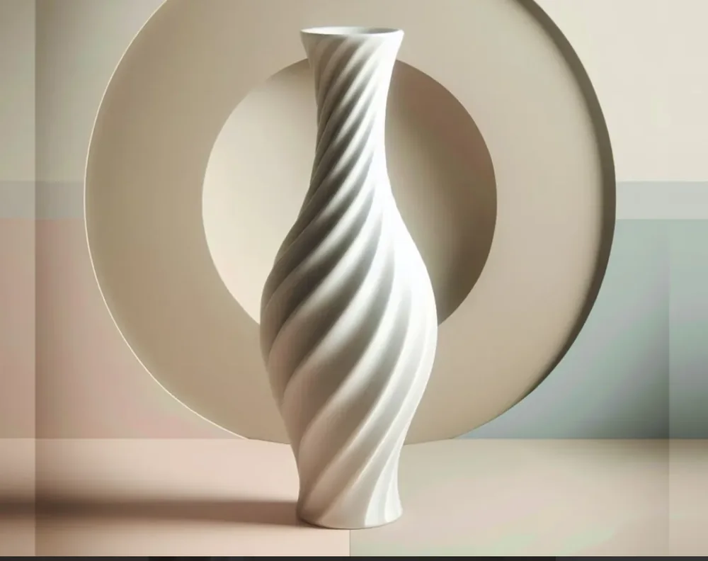 Spiral uzun vazo